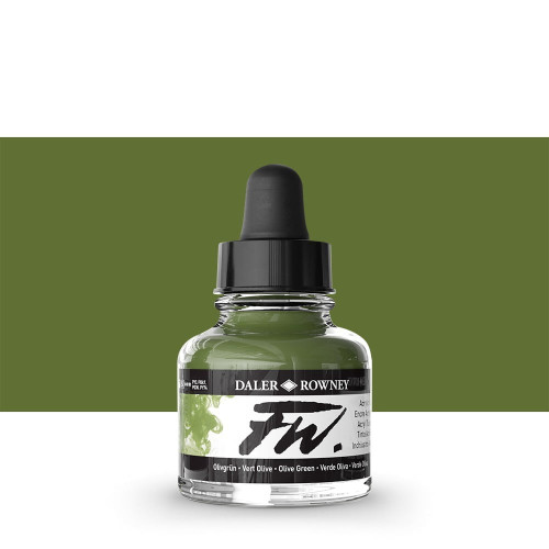 DALER ROWNEY ACRYLIC INK FW 29.5 ML - OLIVE GREEN 160029363