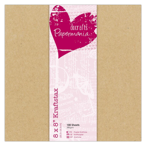DOCRAFTS КРАФТ ХАРТИЯ 20,3/20,3 СМ., 280 ГР. - 160608