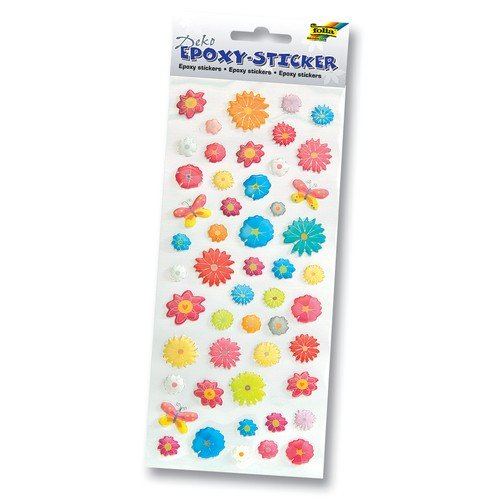 FOLIA 3D EPOXY STICKERS FLOWERS