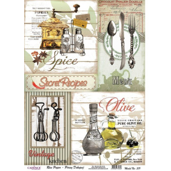 CADENCE DECOUPAGE RICE PAPER A3 - 371