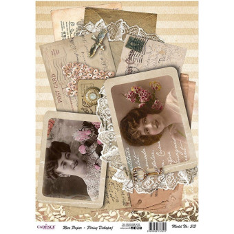 CADENCE DECOUPAGE RICE PAPER A3 - 513
