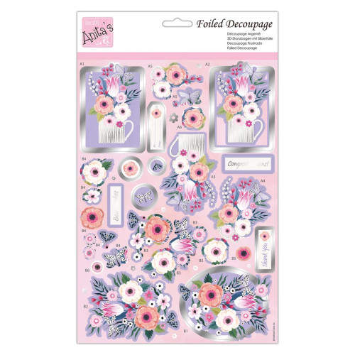 DOCRAFTS DECOUPAGE STICKERS - CONGRATS BOUQUET ANT169925
