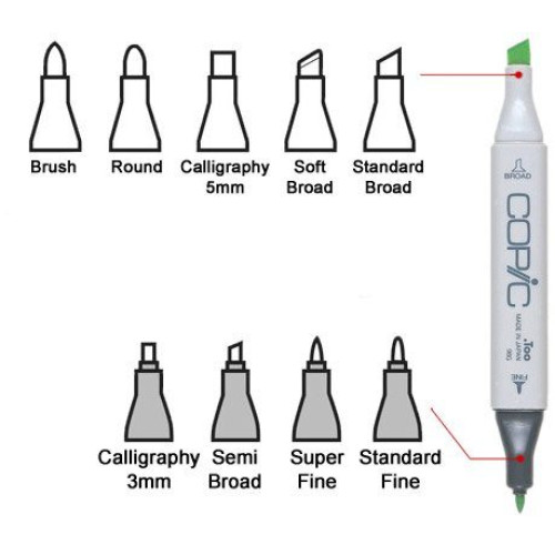 COPIC ACCESSORIES - BRUSH MARKER TIP