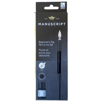 MANUSCRIPT SET PEN, PEN HOLDER AND BLACK INK MDP260B/MDP261B