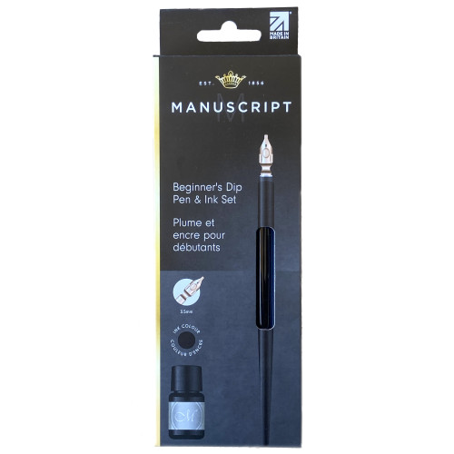 MANUSCRIPT SET PEN, PEN HOLDER AND BLACK INK MDP260B/MDP261B