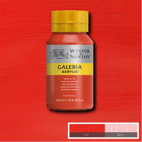 W&N ACRYLIC PAINT GALERIA 500 ML - CINNABAR 2150682