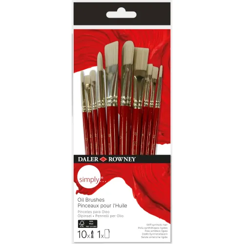 DALER ROYNEY SYNTHETIC BRUSHES SET 10 PCS. - 216 640 110