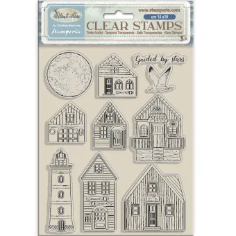 STAMPERIA SILENT SEA SILICONE STAMP 14/18CM - WTK218