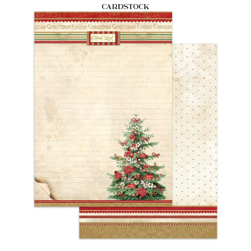 STAMPERIA CLASSIC CHRISTMAS JUNK JOURNAL 8 CARDS 4 STICKERS AND 4 CUTOUTS - SBJK23