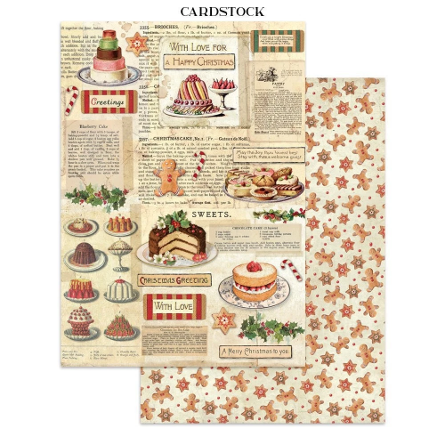 STAMPERIA CLASSIC CHRISTMAS JUNK JOURNAL 8 CARDS 4 STICKERS AND 4 CUTOUTS - SBJK23