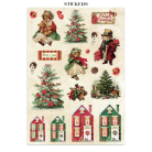 STAMPERIA CLASSIC CHRISTMAS JUNK JOURNAL 8 CARDS 4 STICKERS AND 4 CUTOUTS - SBJK23