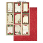 STAMPERIA CLASSIC CHRISTMAS JUNK JOURNAL 8 CARDS 4 STICKERS AND 4 CUTOUTS - SBJK23