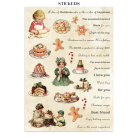 STAMPERIA CLASSIC CHRISTMAS JUNK JOURNAL 8 CARDS 4 STICKERS AND 4 CUTOUTS - SBJK23