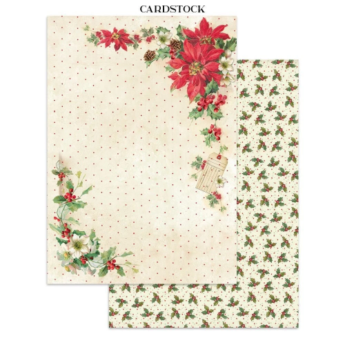 STAMPERIA CLASSIC CHRISTMAS JUNK JOURNAL 8 CARDS 4 STICKERS AND 4 CUTOUTS - SBJK23