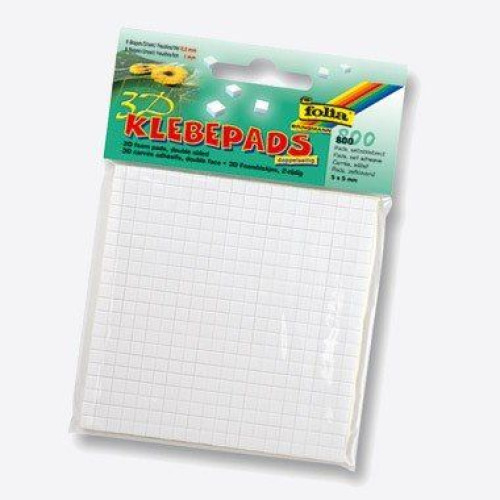 FOLIA 3D DOUBLE ADHESIVE DOTS FOR 3D EFFECT 5/5 MM 800 PCS