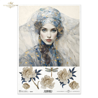 ITD COLLECTION ДЕКУПАЖНА ОРИЗОВА ХАРТИЯ А4 - R2407