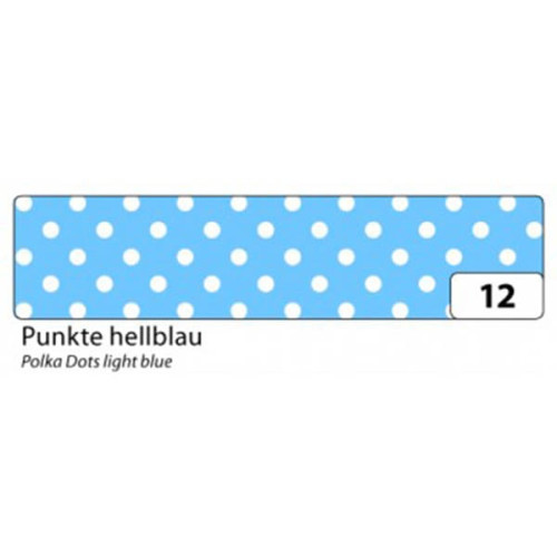 FOLIA WASHI TAPE - ЛЕПЕНКА ЗА ДЕКОРАЦИЯ - СВ. СИНЬО НА ТОЧКИ