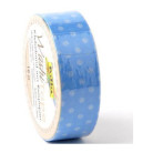 FOLIA WASHI TAPE - ЛЕПЕНКА ЗА ДЕКОРАЦИЯ - СВ. СИНЬО НА ТОЧКИ