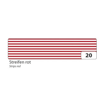 FOLIA WASHI TAPE - ЛЕПЕНКА ЗА ДЕКОРАЦИЯ - ЧЕРВЕНО РАЙЕ