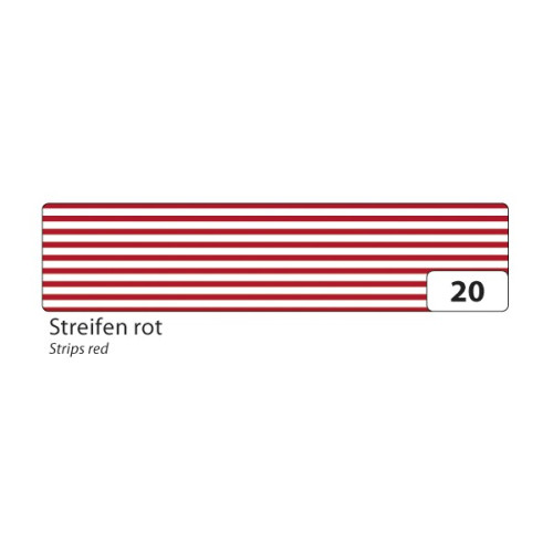 FOLIA WASHI TAPE - ЛЕПЕНКА ЗА ДЕКОРАЦИЯ - ЧЕРВЕНО РАЙЕ