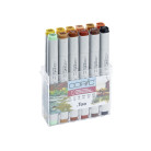 COPIC MARKER SET - AUTUMN COLOURS 12 PCS.