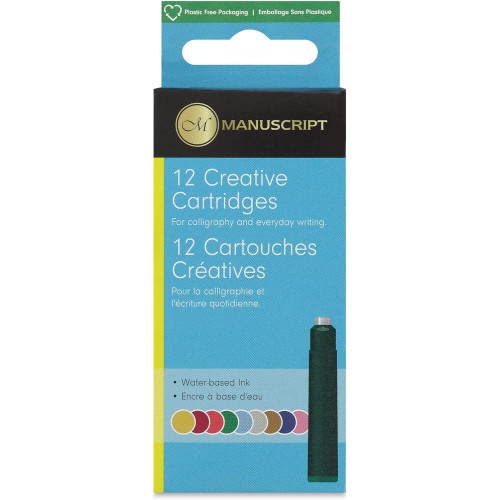 MANUSCRIPT CARTRIDGES FOR PENS - 12 PIECES MS04611AS