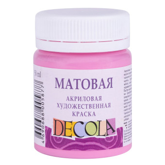 DECOLA АКРИЛНА БОЯ МАТ 50 МЛ. - РОЗОВА