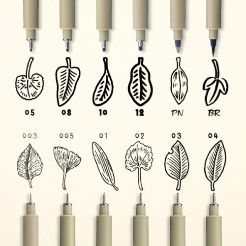 SAKURA PIGMA MICRON 10 FINELINERS THIN PENS BLACK-POXSDKB10