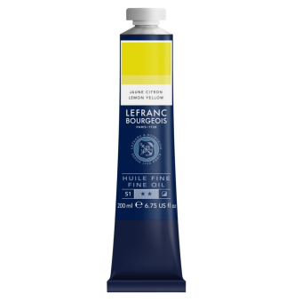 L&B OIL PAINT FINE 200 ML - LEMON YELLOW 169