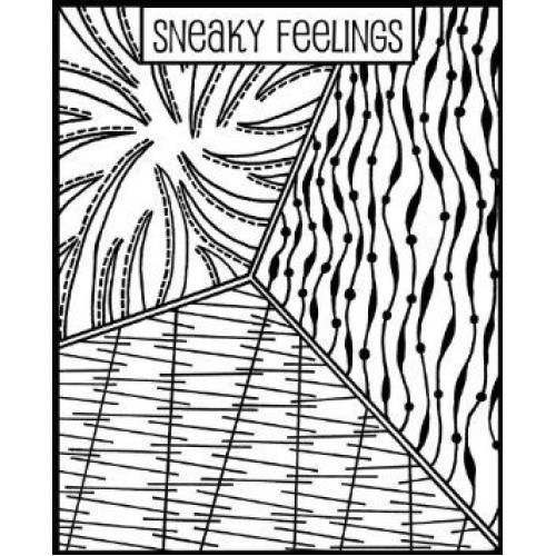 HELEN BREIL DESIGNS RUBBER STAMP - SNEAKY FEELINGS