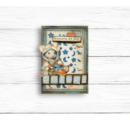 STAMPERIA BABY TEMPLATE 12 X 12 CM - KSTDS-71