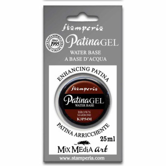 STAMPERIA PATINA GEL BROWN 25 ML. - K3P54M