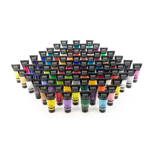 LIQUITEX ACRYLIC PAINT BASICS 72 COLORS X 22 ML - 3699401