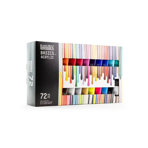LIQUITEX ACRYLIC PAINT BASICS 72 COLORS X 22 ML - 3699401