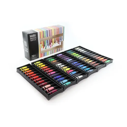 LIQUITEX ACRYLIC PAINT BASICS 72 COLORS X 22 ML - 3699401