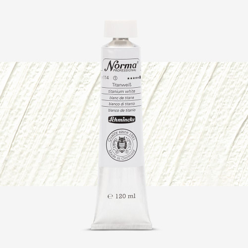 SCHMINCKE OIL PAINT NORMA PROFESSIONAL 120 ML TITAN WHITE