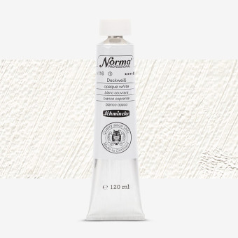SCHMINCKE OIL PAINT NORMA PROFESSIONAL 120 ML OPAQUE WHITE