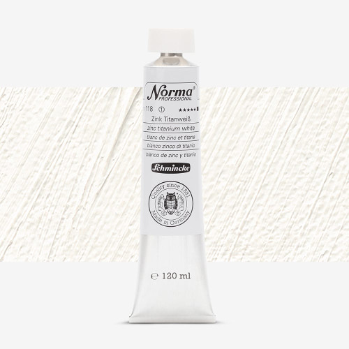 SCHMINCKE OIL PAINT NORMA PROFESSIONAL 120 ML ZINC TITAN WHITE