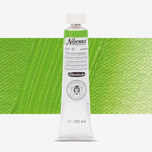 SCHMINCKE OIL PAINT NORMA PROF 120 ML PERM YELLOWISH-GREEN