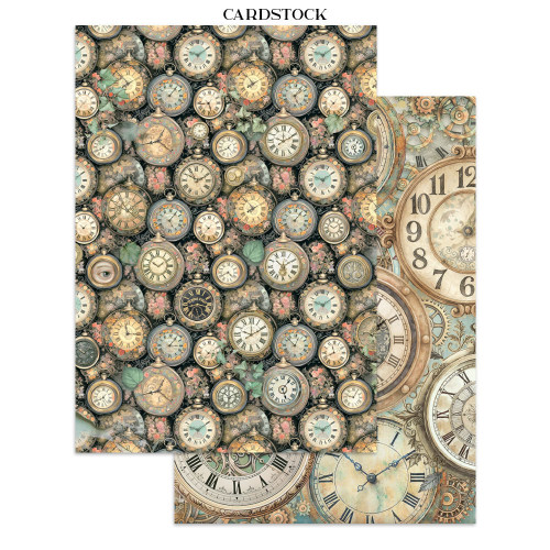 STAMPERIA GARDENS OF TIME JUNK JOURNAL ФОКУС ТОЧКИ 8 ГРЪБЧЕТА И 8 СТРАНИЦИ С ИЗРЕЗКИ - SBJKS01