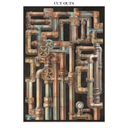 STAMPERIA GARDENS OF TIME JUNK JOURNAL ФОКУС ТОЧКИ 8 ГРЪБЧЕТА И 8 СТРАНИЦИ С ИЗРЕЗКИ - SBJKS01