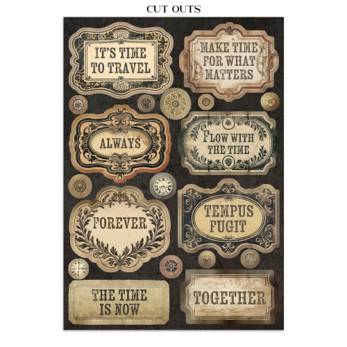 STAMPERIA GARDENS OF TIME JUNK JOURNAL ФОКУС ТОЧКИ 8 ГРЪБЧЕТА И 8 СТРАНИЦИ С ИЗРЕЗКИ - SBJKS01
