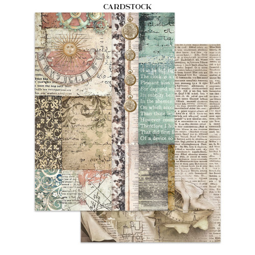 STAMPERIA GARDENS OF TIME JUNK JOURNAL ФОКУС ТОЧКИ 8 ГРЪБЧЕТА И 8 СТРАНИЦИ С ИЗРЕЗКИ - SBJKS01
