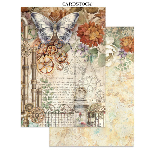 STAMPERIA GARDENS OF TIME JUNK JOURNAL ФОКУС ТОЧКИ 8 ГРЪБЧЕТА И 8 СТРАНИЦИ С ИЗРЕЗКИ - SBJKS01