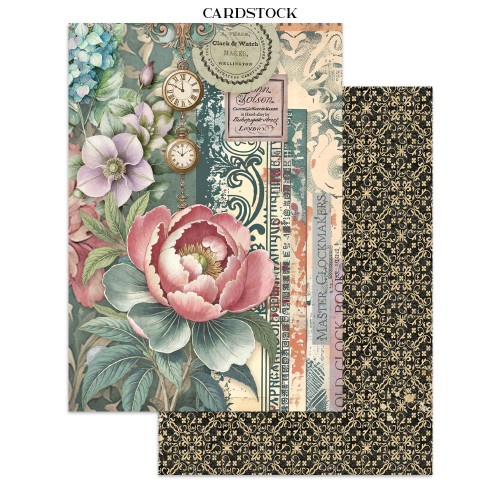 STAMPERIA GARDENS OF TIME JUNK JOURNAL ФОКУС ТОЧКИ 8 ГРЪБЧЕТА И 8 СТРАНИЦИ С ИЗРЕЗКИ - SBJKS01