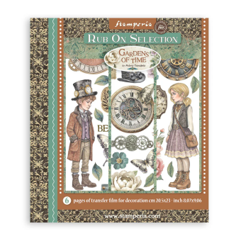 STAMPERIA GARDENS OF TIME RUB ON SELECTION DFLRBXG04