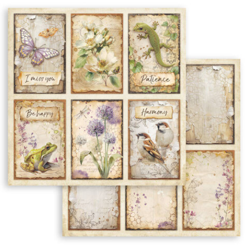 STAMPERIA ALL AROUND DECOUPAGE PAPER BLOCK 20.3/20.3 CM - SBBS143