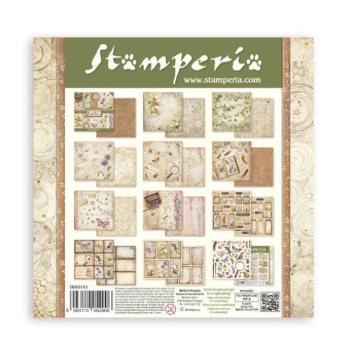 STAMPERIA ALL AROUND DECOUPAGE PAPER BLOCK 20.3/20.3 CM - SBBS143