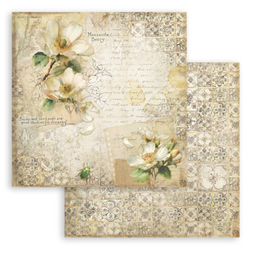 STAMPERIA ALL AROUND DECOUPAGE PAPER BLOCK 20.3/20.3 CM - SBBS143
