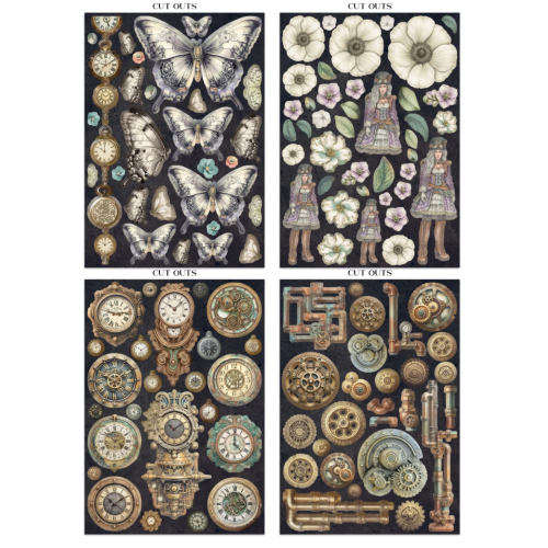STAMPERIA GARDENS OF TIME JUNK JOURNAL - SBJK17